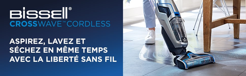 Bissell CrossWave sans fil bannière
