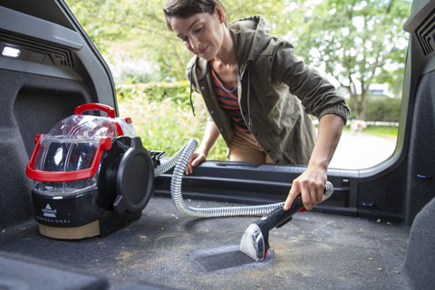 SpotClean Professional HydroRinse action sur tapis