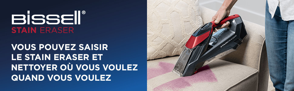 Bissell Stain Eraser en action
